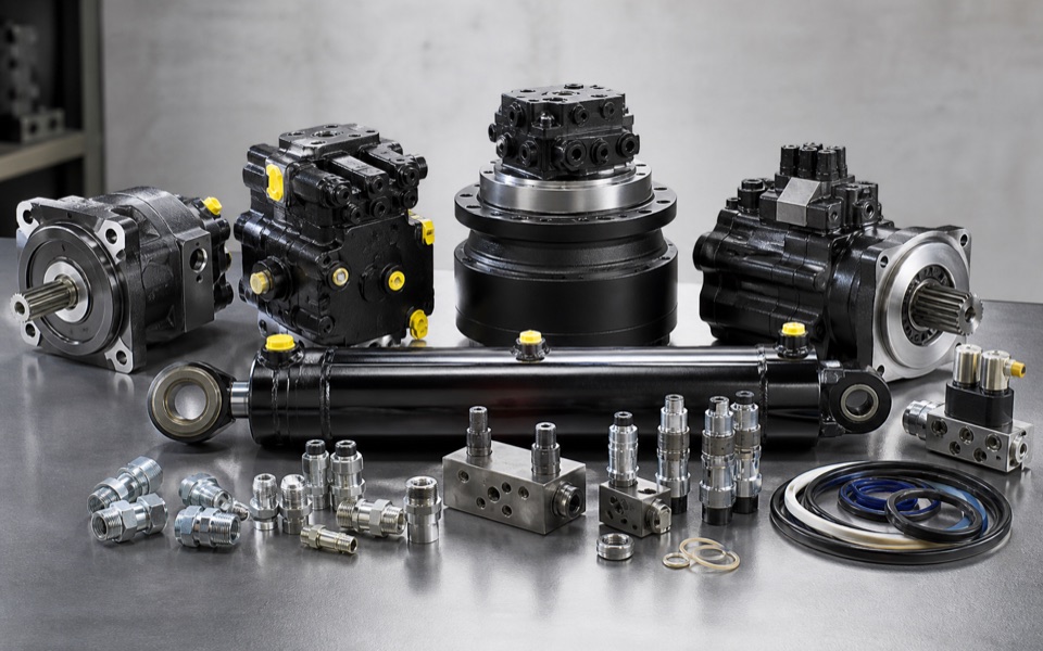 Volvo machinery parts for Garner, NC hydraulic pumps cylinders and motors